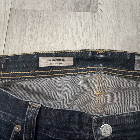 AG Adriano Goldschmied Men's the Matchbox Slim Straight Jeans Dark Wash 38 X 32 - Picture 3 of 6